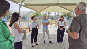 ביקור במתחם הבנייה החדש במכללה